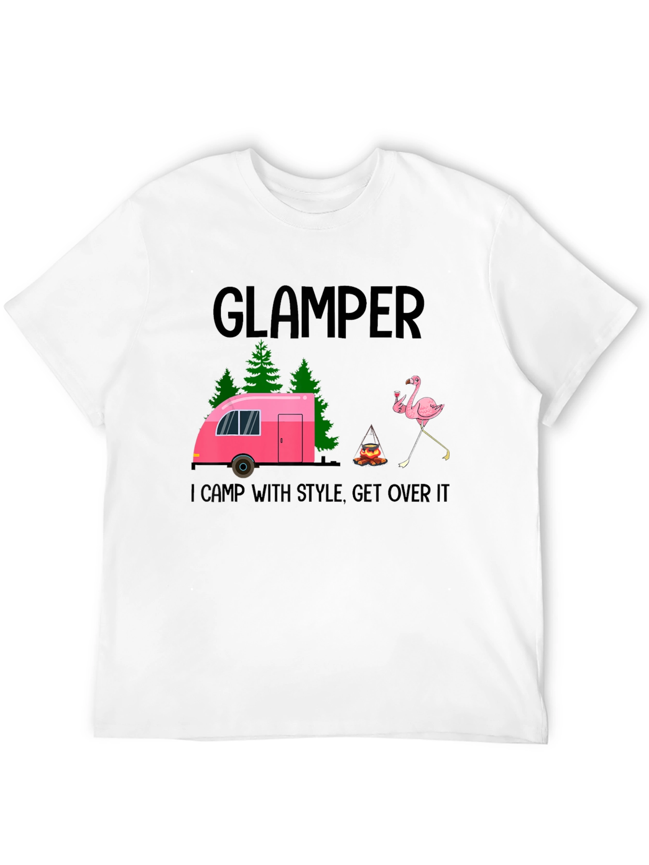 Glamper T-Shirt - I Camp with Style