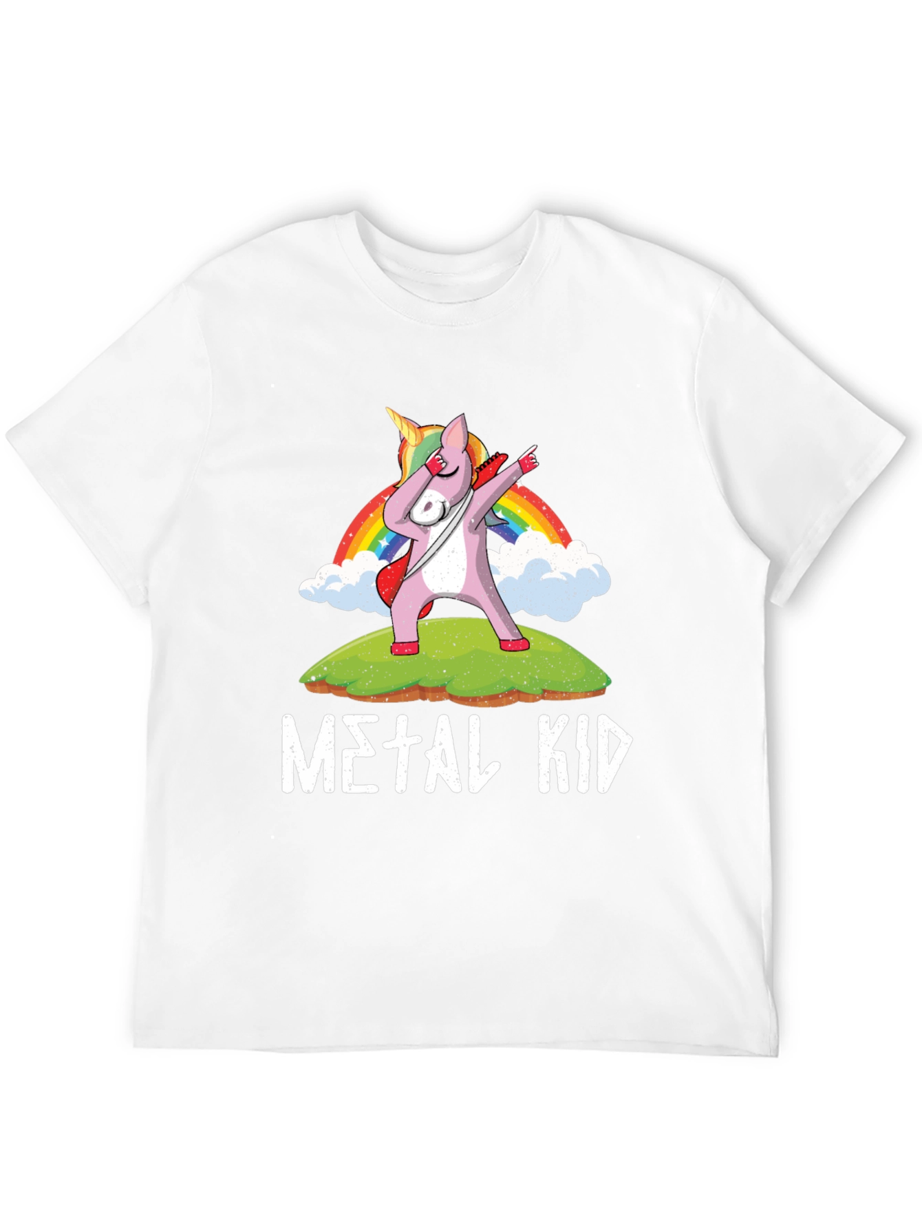 Metal Kid Unicorn Dabbing T-Shirt
