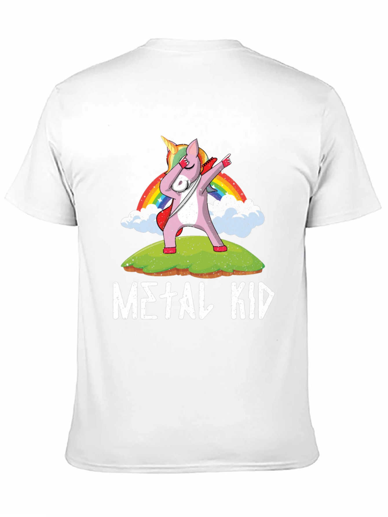 Metal Kid Unicorn Dabbing T-Shirt