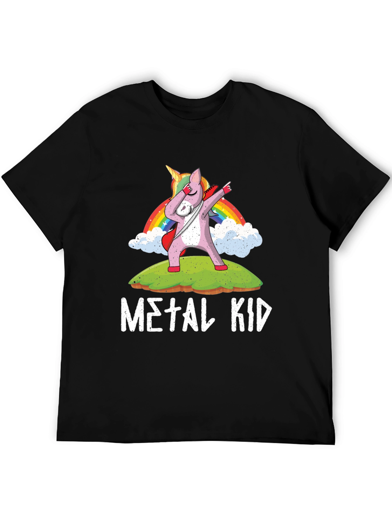 Metal Kid Unicorn Dabbing T-Shirt