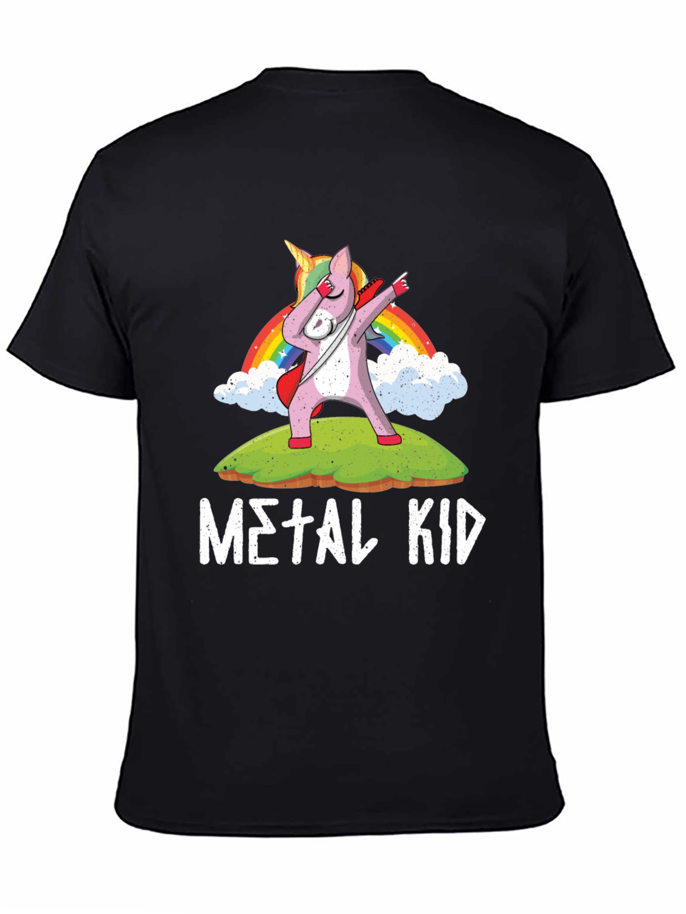 Metal Kid Unicorn Dabbing T-Shirt