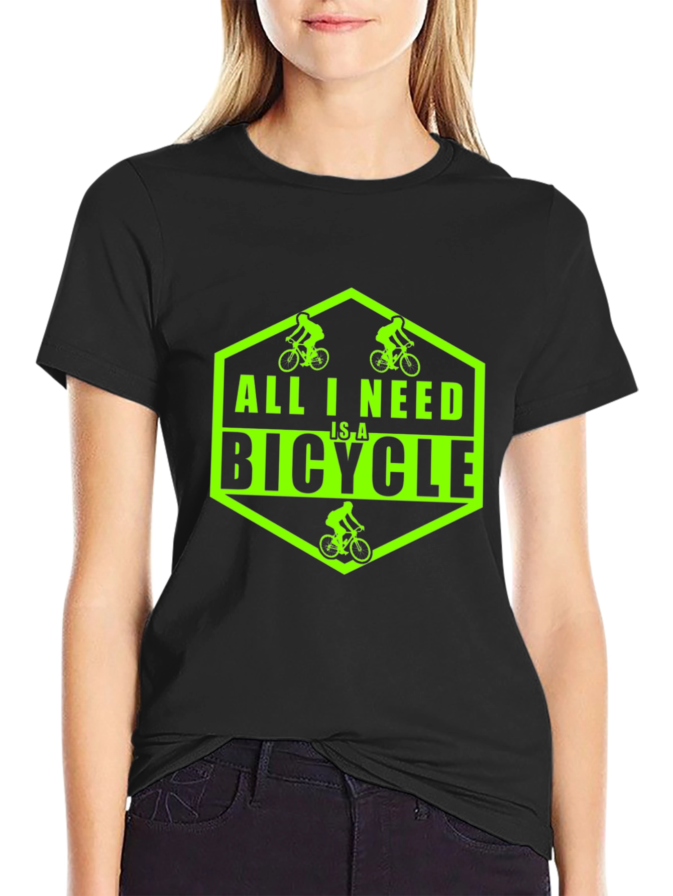 All I Need Is A Bicycle Graphic T-Shirt