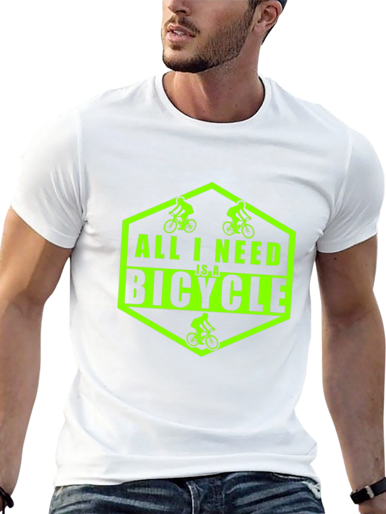 All I Need Is A Bicycle Graphic T-Shirt
