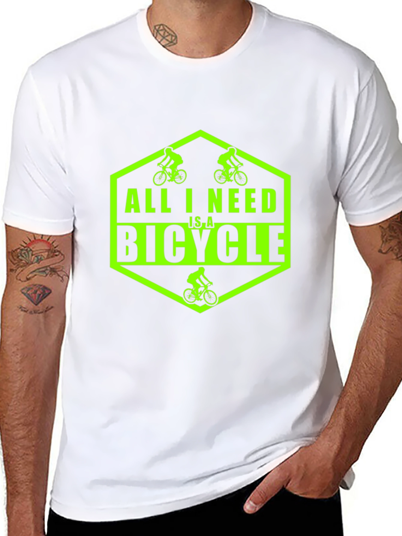 All I Need Is A Bicycle Graphic T-Shirt