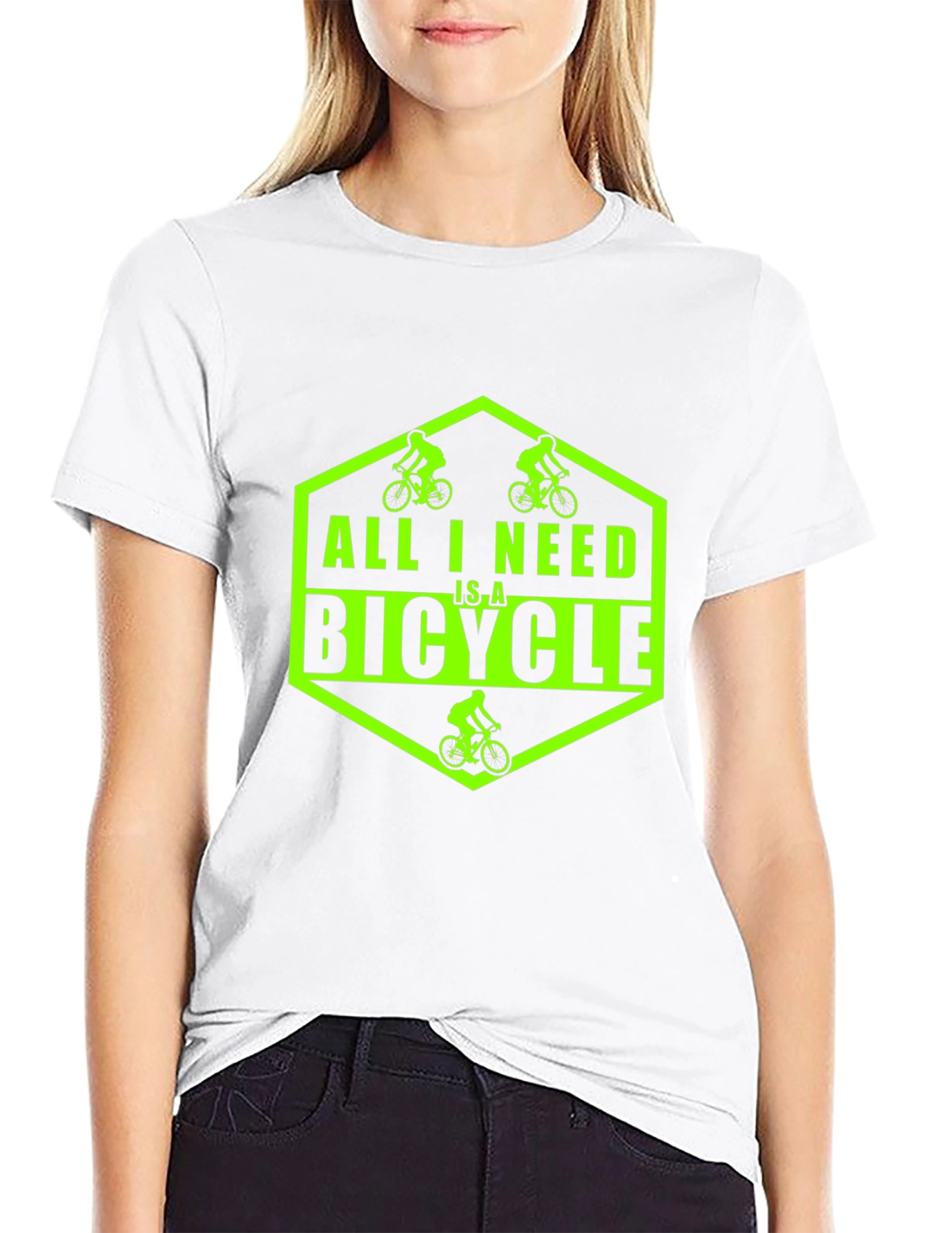 All I Need Is A Bicycle Graphic T-Shirt