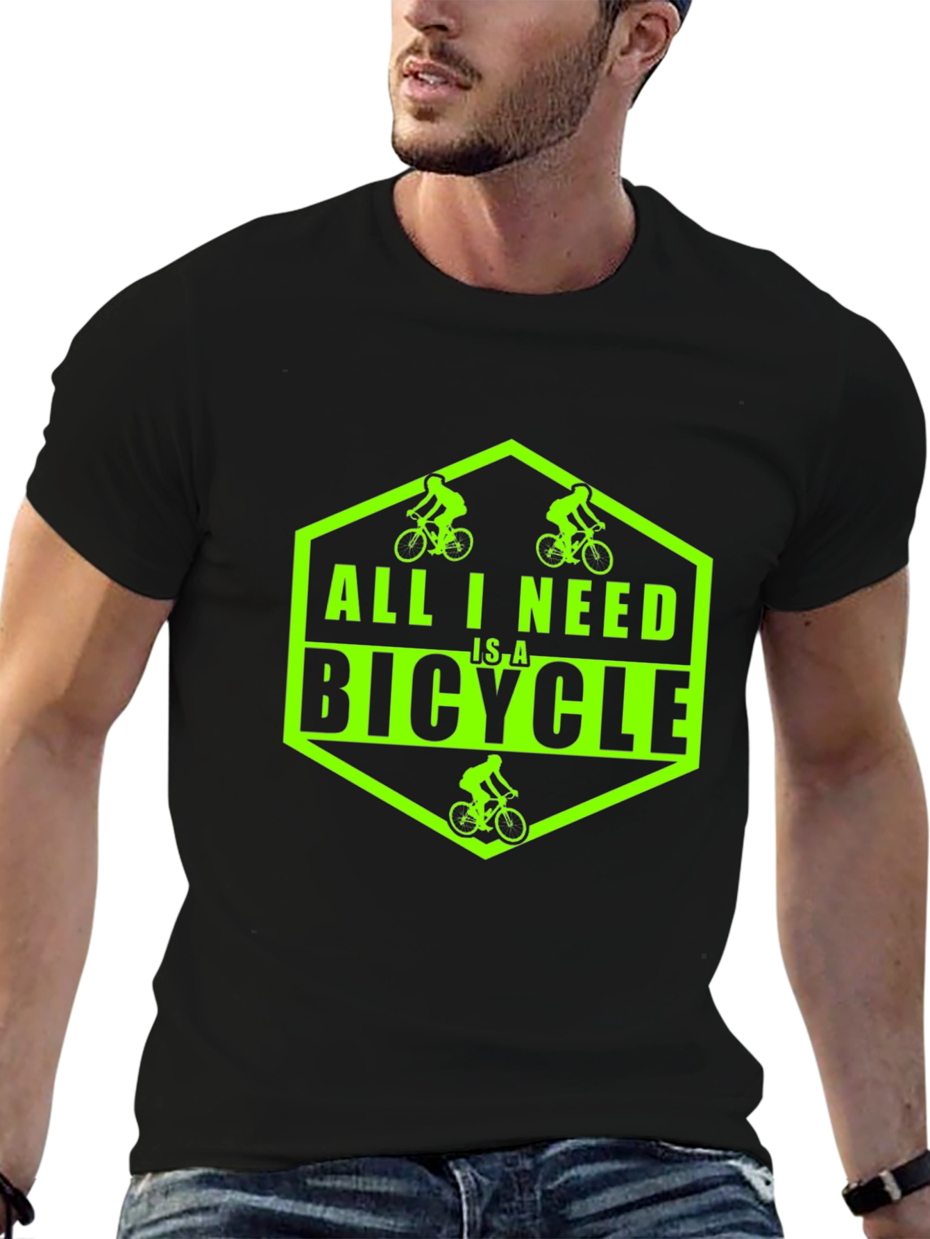 All I Need Is A Bicycle Graphic T-Shirt