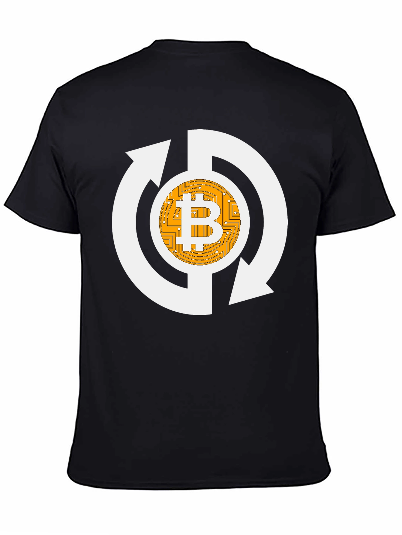 Bitcoin Recycle Graphic Tee - Crypto Enthusiast Shirt