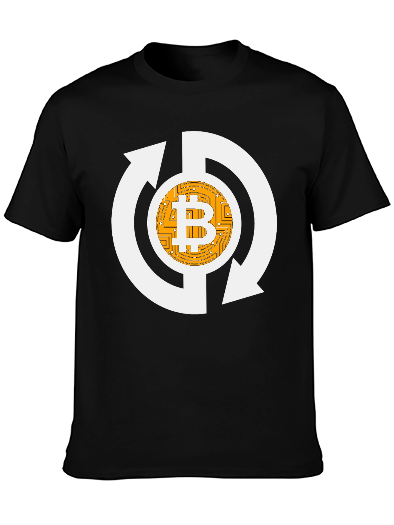 Bitcoin Recycle Graphic Tee - Crypto Enthusiast Shirt