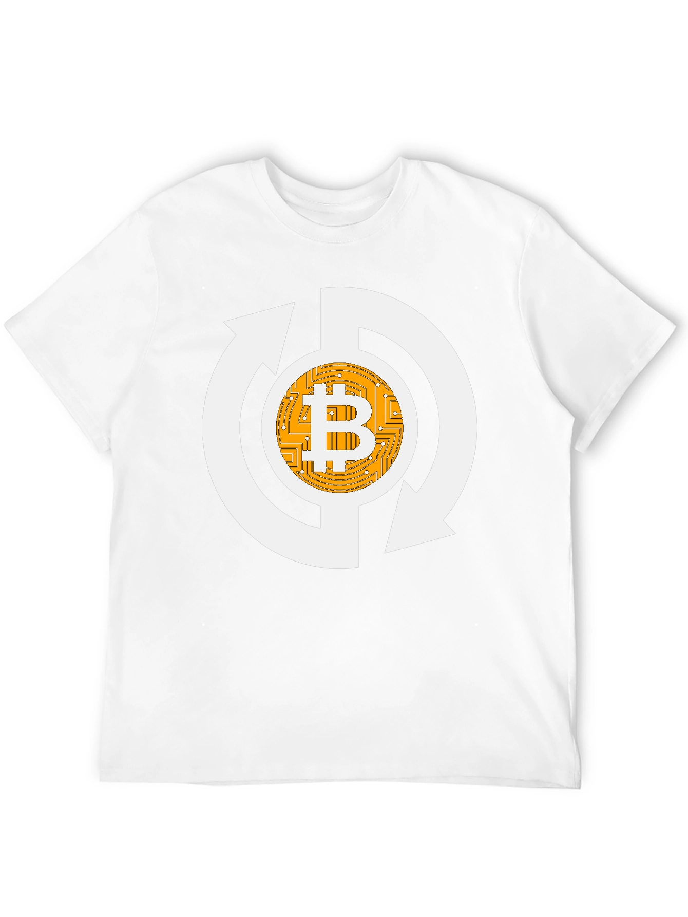 Bitcoin Recycle Graphic Tee - Crypto Enthusiast Shirt