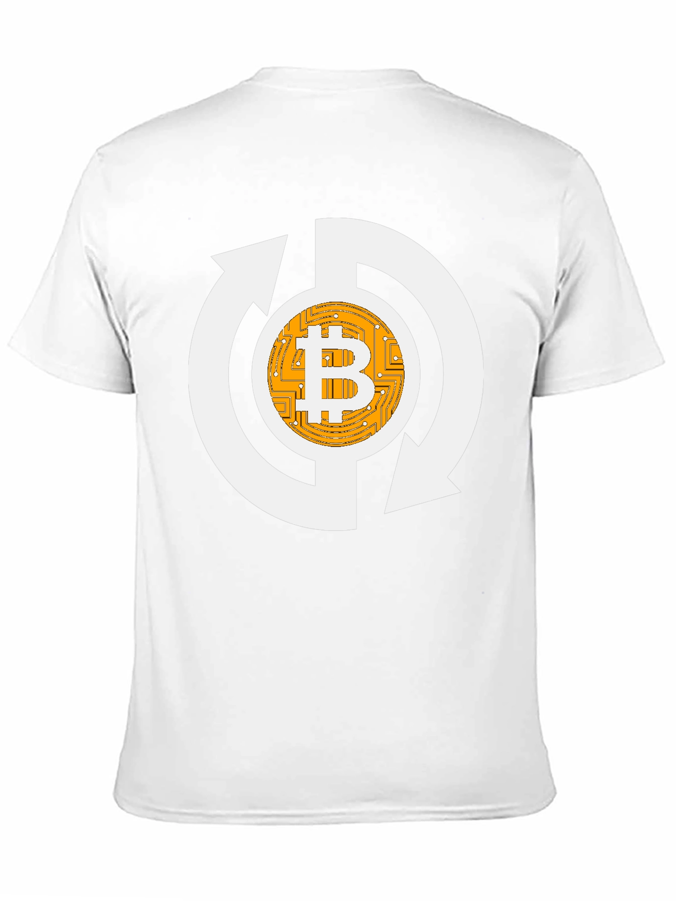 Bitcoin Recycle Graphic Tee - Crypto Enthusiast Shirt