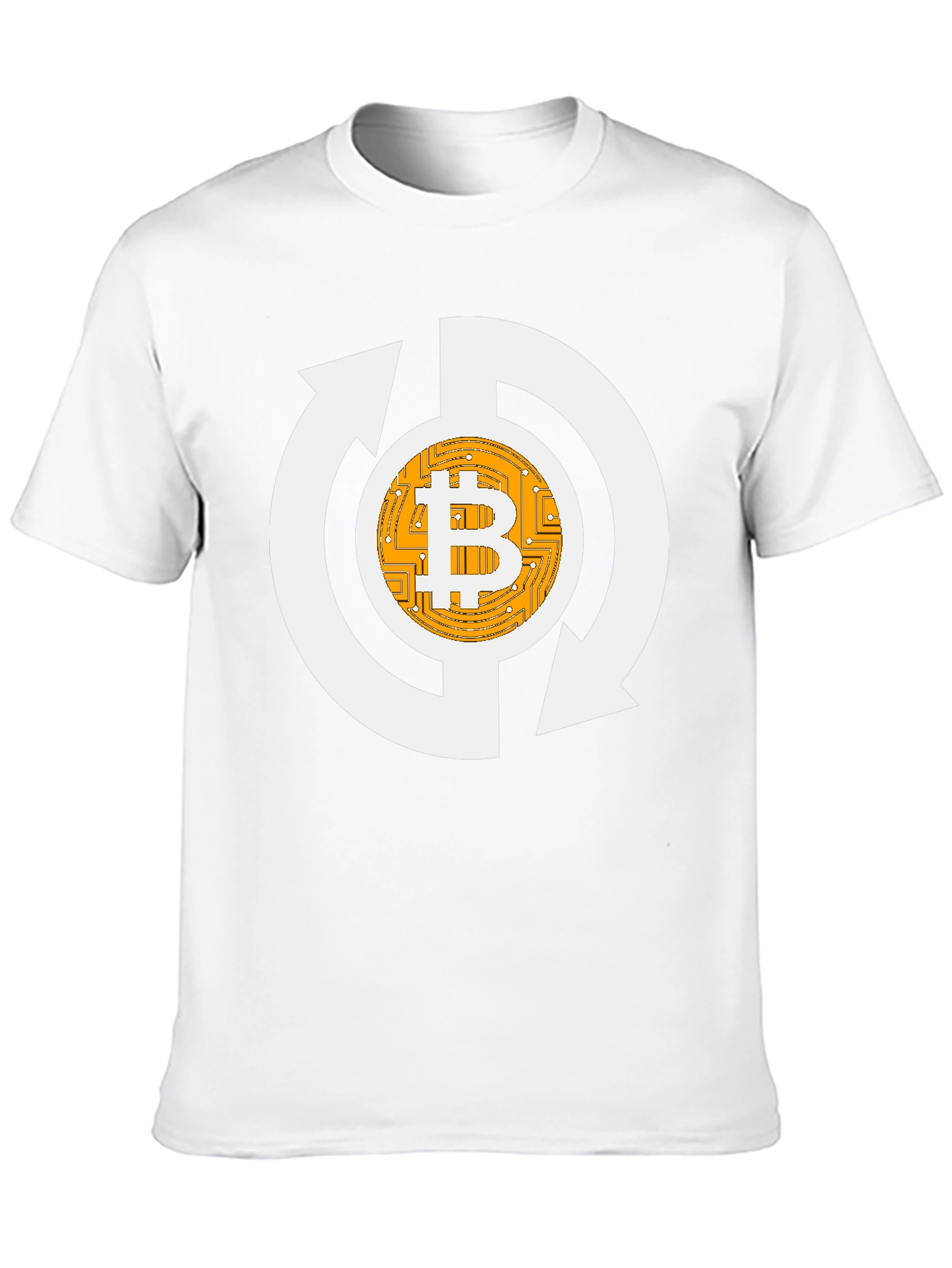 Bitcoin Recycle Graphic Tee - Crypto Enthusiast Shirt