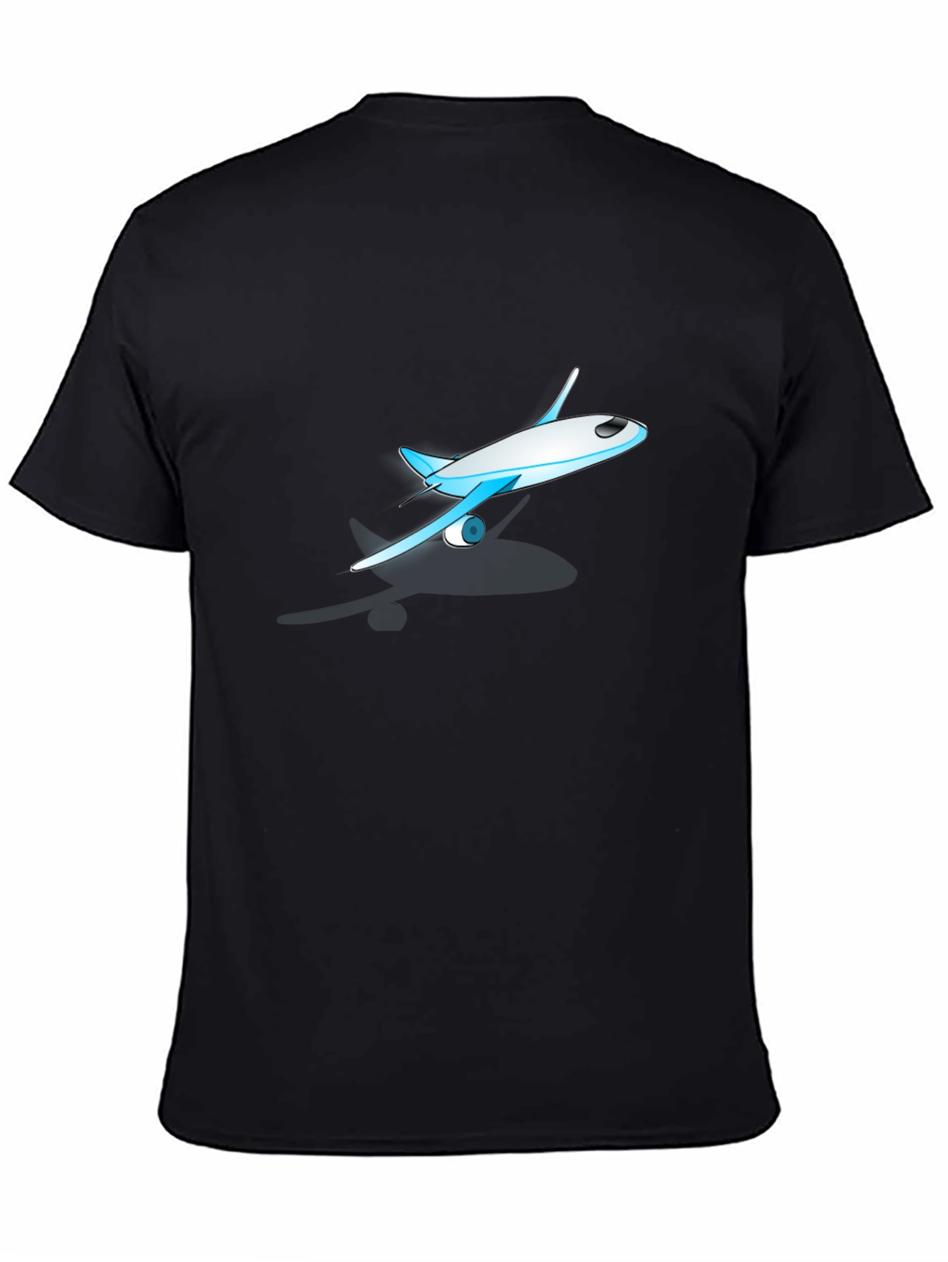 Airplane Graphic Black T-Shirt