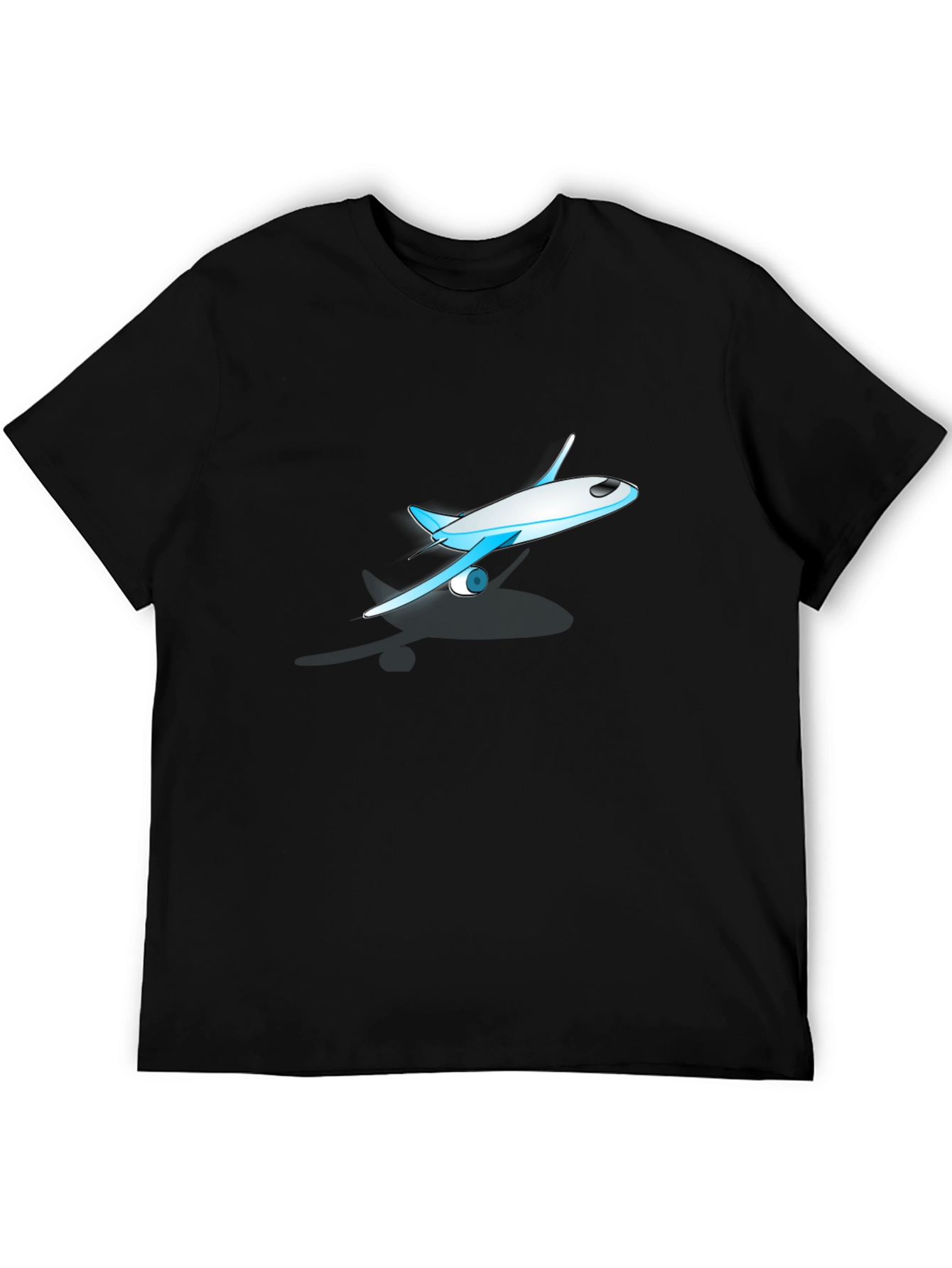 Airplane Graphic Black T-Shirt