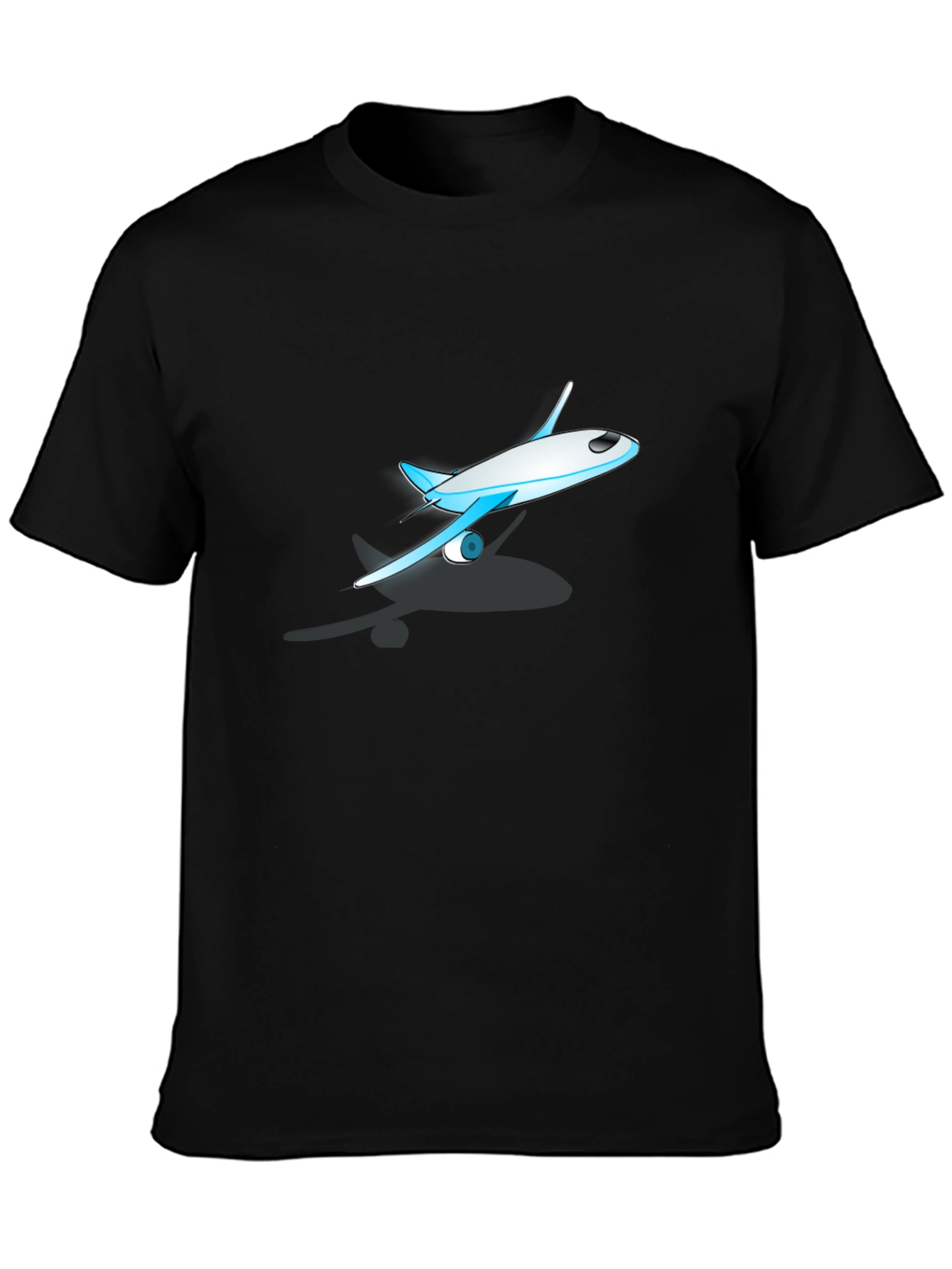 Airplane Graphic Black T-Shirt