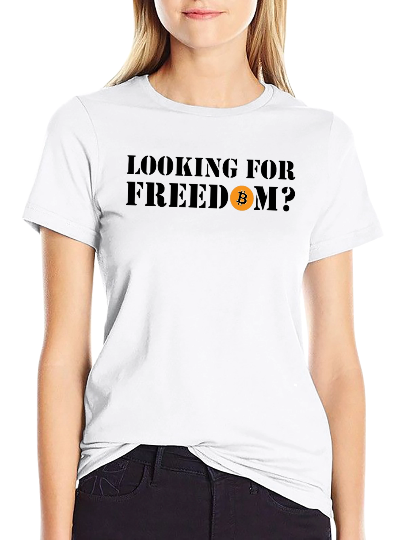 Looking for Freedom Bitcoin T-Shirt