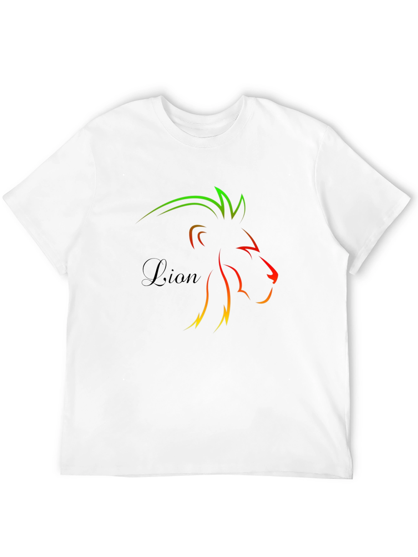 Lion Graphic Black Tee - Stylish Mens T-Shirt