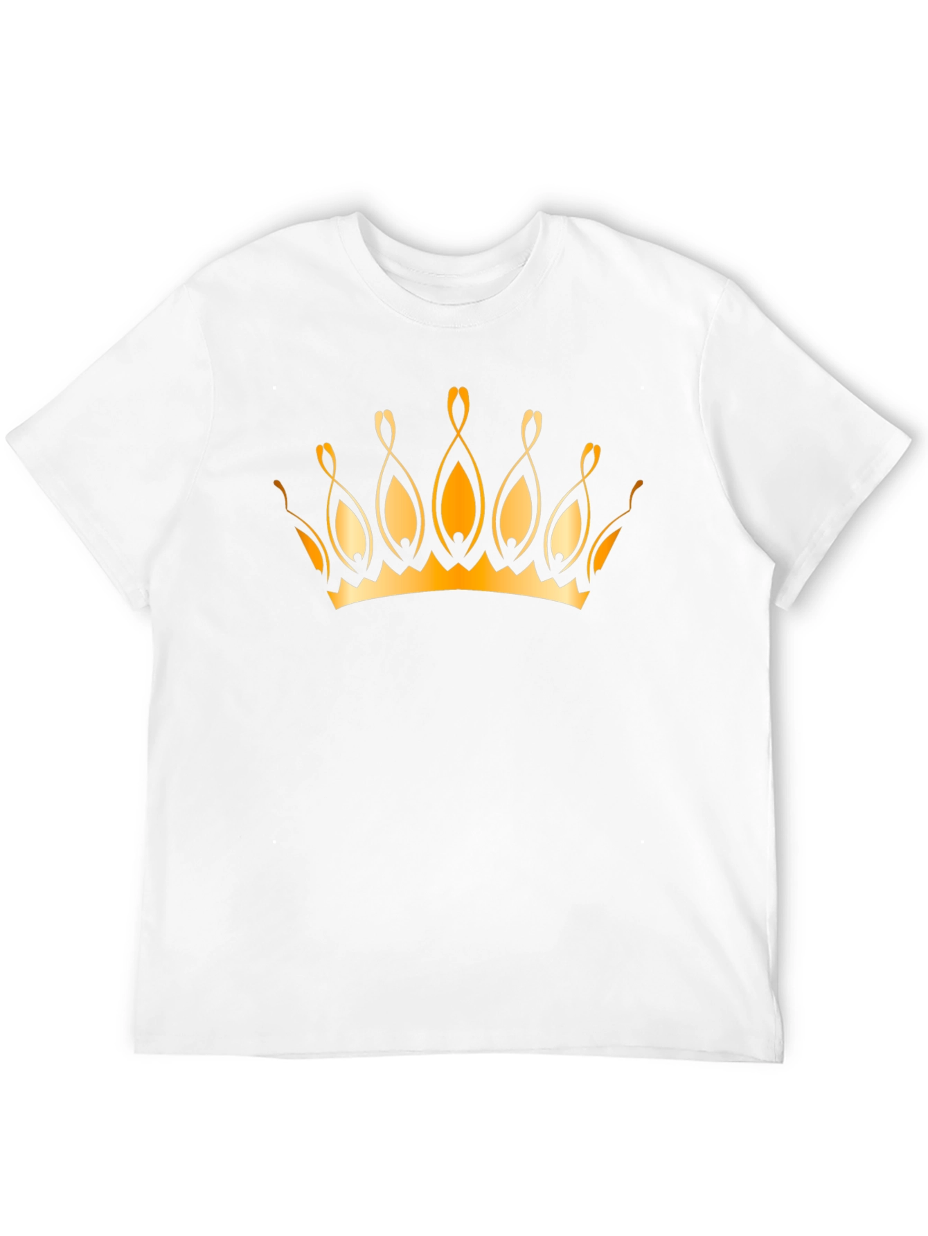 Golden Crown Graphic Black T-Shirt
