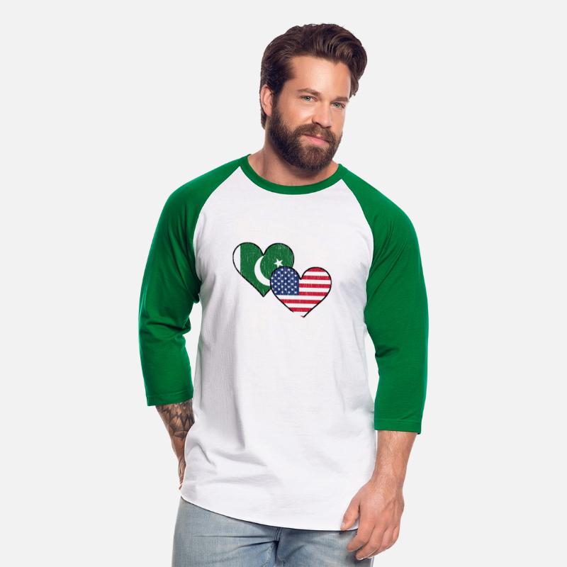 Pakistani American Heart Flags Pakistan America
