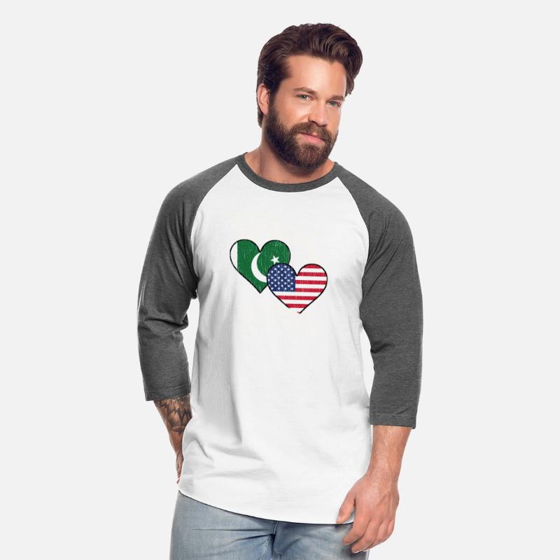 Pakistani American Heart Flags Pakistan America