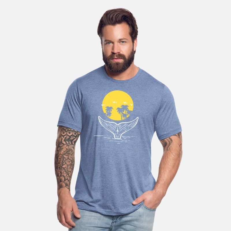 Palm Trees And Whale Marine Mammal Trainer