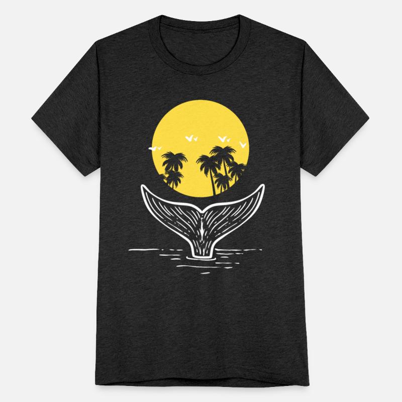 Palm Trees And Whale Marine Mammal Trainer