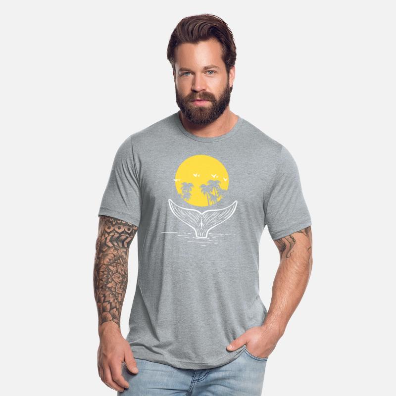 Palm Trees And Whale Marine Mammal Trainer