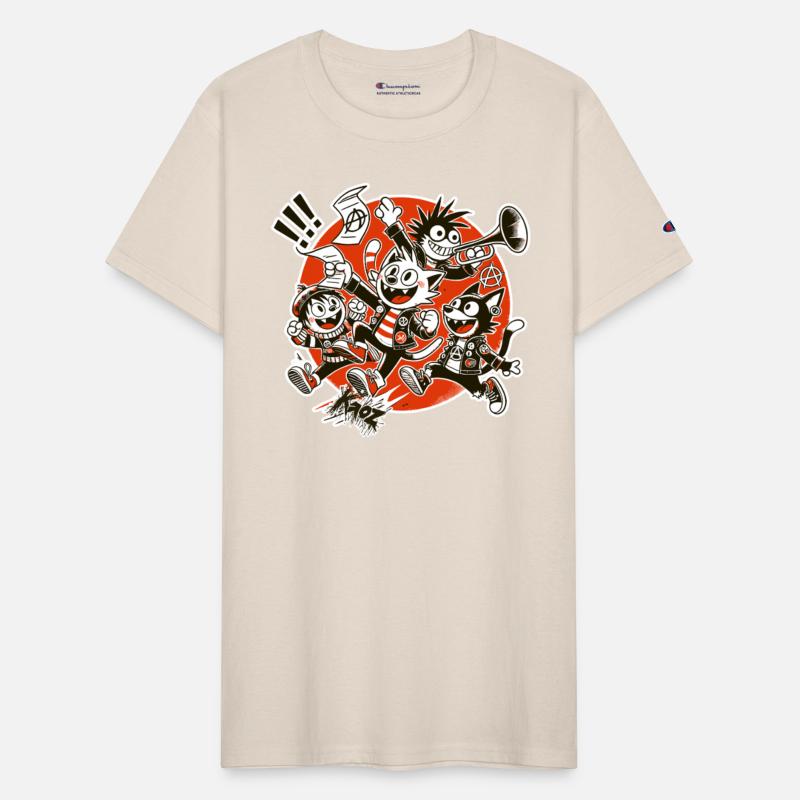 Parody Cartoon Anarchist Punk Kids Band