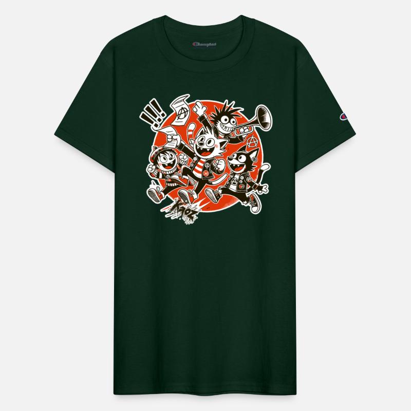 Parody Cartoon Anarchist Punk Kids Band