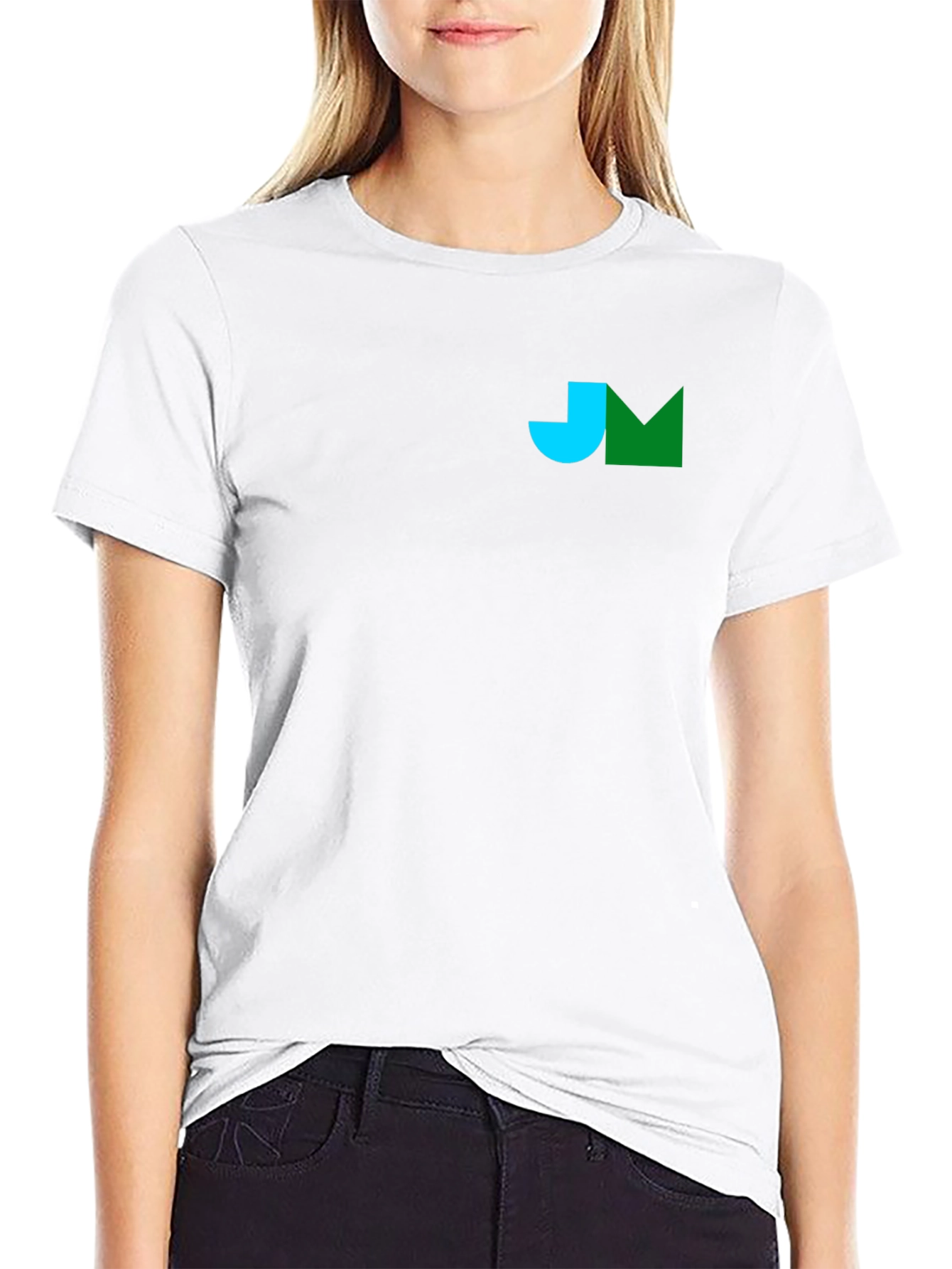 Modern Black T-Shirt with Geometric Logo
