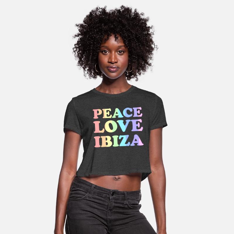 Peace Love Ibiza Rainbow Pastel
