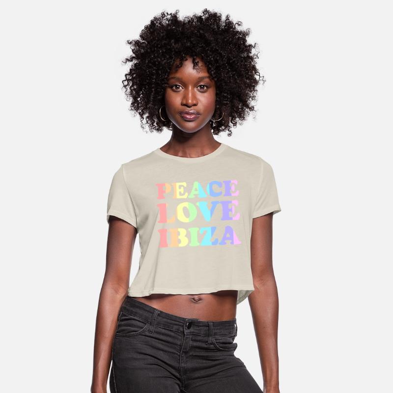 Peace Love Ibiza Rainbow Pastel