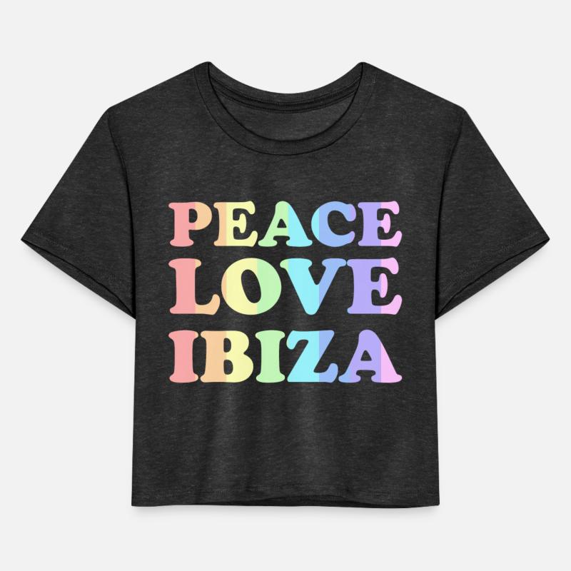 Peace Love Ibiza Rainbow Pastel