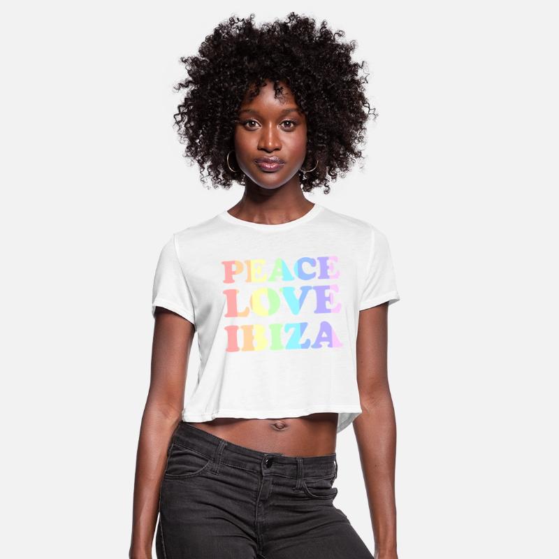 Peace Love Ibiza Rainbow Pastel