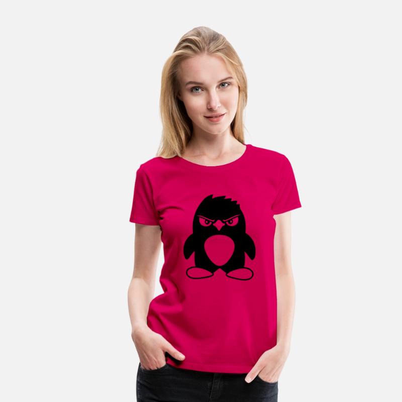 Penguin Looks Serious Evil Dangerous Cool Look Fun