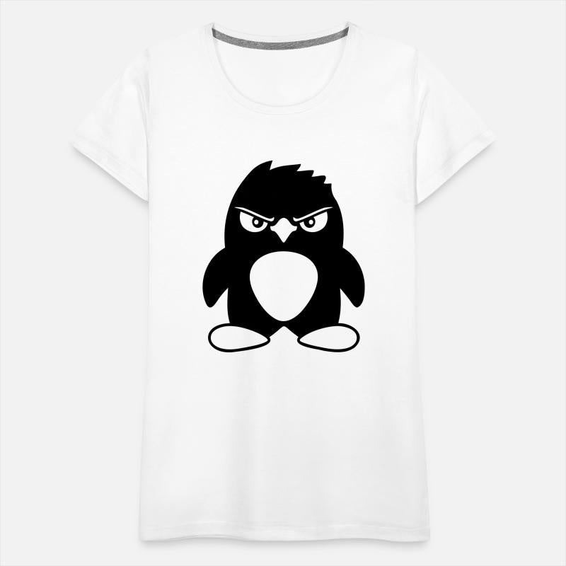 Penguin Looks Serious Evil Dangerous Cool Look Fun