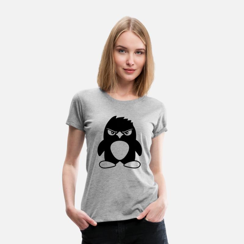 Penguin Looks Serious Evil Dangerous Cool Look Fun