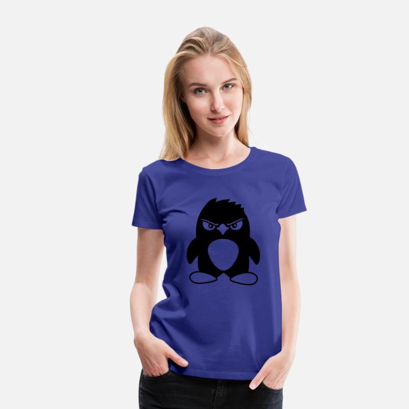 Penguin Looks Serious Evil Dangerous Cool Look Fun