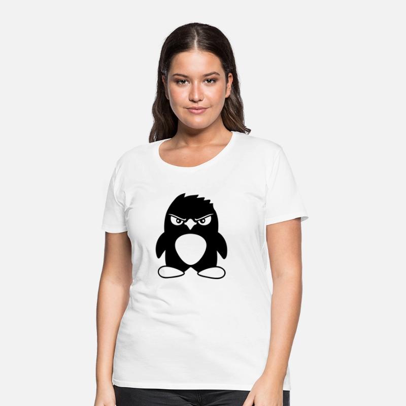 Penguin Looks Serious Evil Dangerous Cool Look Fun
