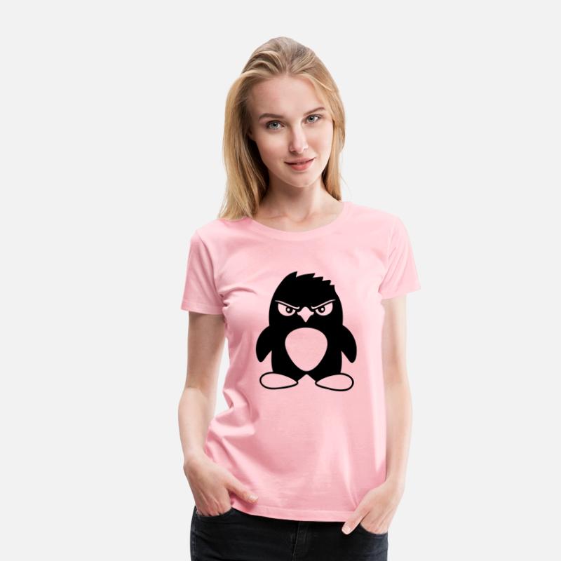 Penguin Looks Serious Evil Dangerous Cool Look Fun