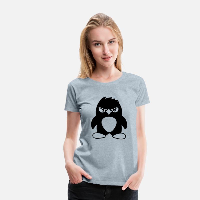 Penguin Looks Serious Evil Dangerous Cool Look Fun