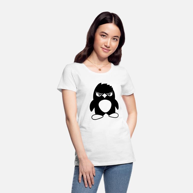 Penguin Looks Serious Evil Dangerous Cool Look Fun