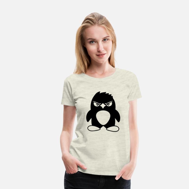 Penguin Looks Serious Evil Dangerous Cool Look Fun