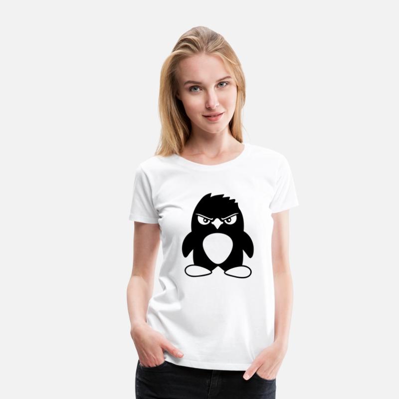 Penguin Looks Serious Evil Dangerous Cool Look Fun