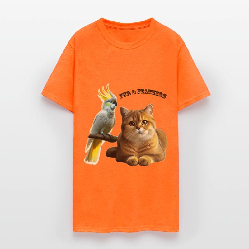 Pet Lover British Shorthair Cat and Cockatoo Bird