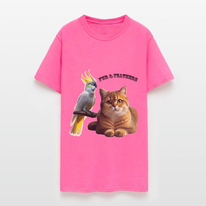 Pet Lover British Shorthair Cat and Cockatoo Bird