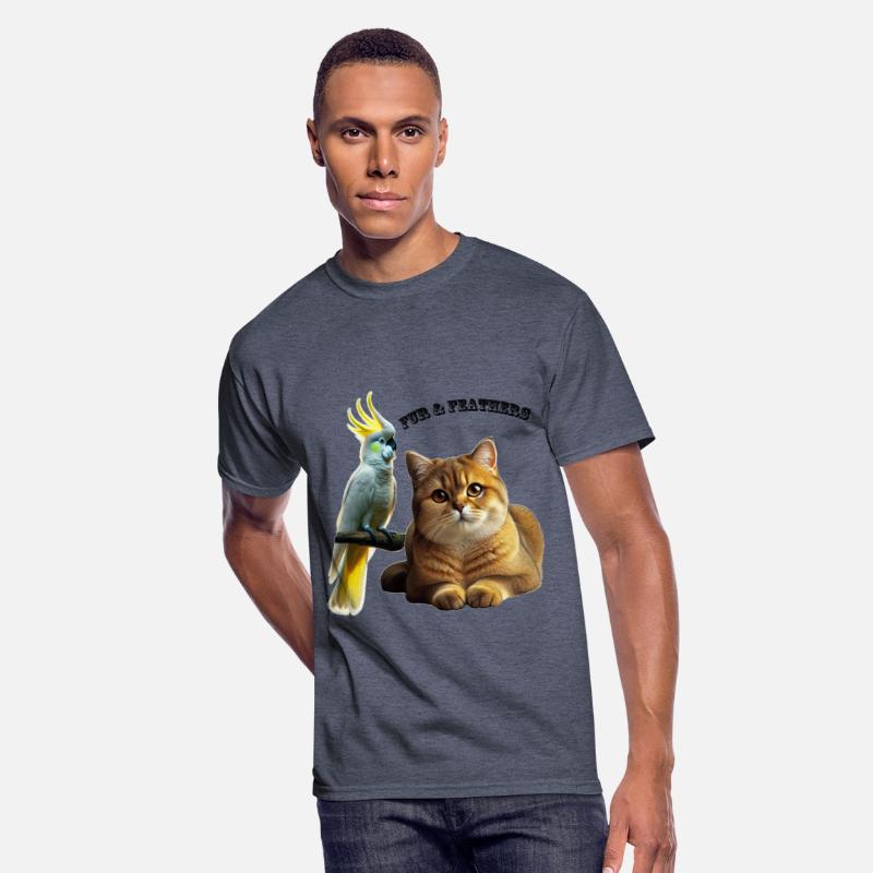 Pet Lover British Shorthair Cat and Cockatoo Bird