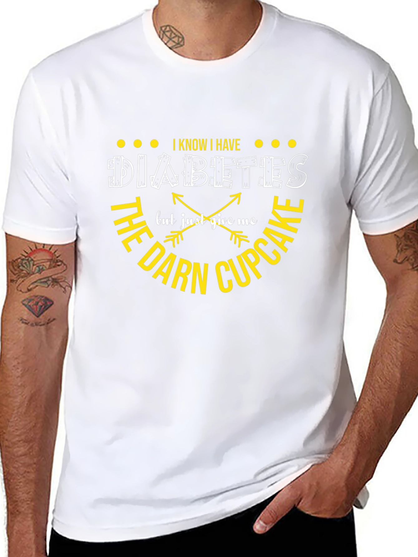 Diabetes Cupcake T-Shirt: Funny Graphic Tee