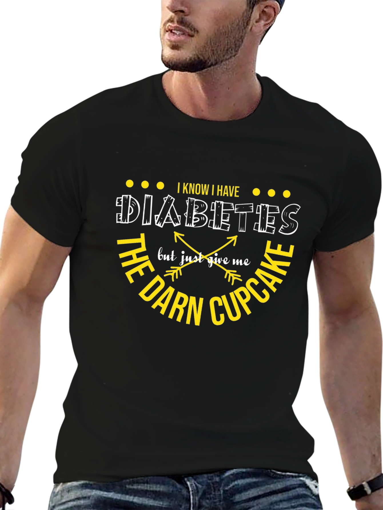 Diabetes Cupcake T-Shirt: Funny Graphic Tee