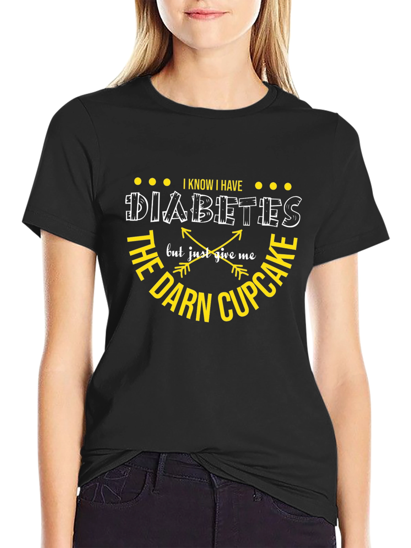 Diabetes Cupcake T-Shirt: Funny Graphic Tee