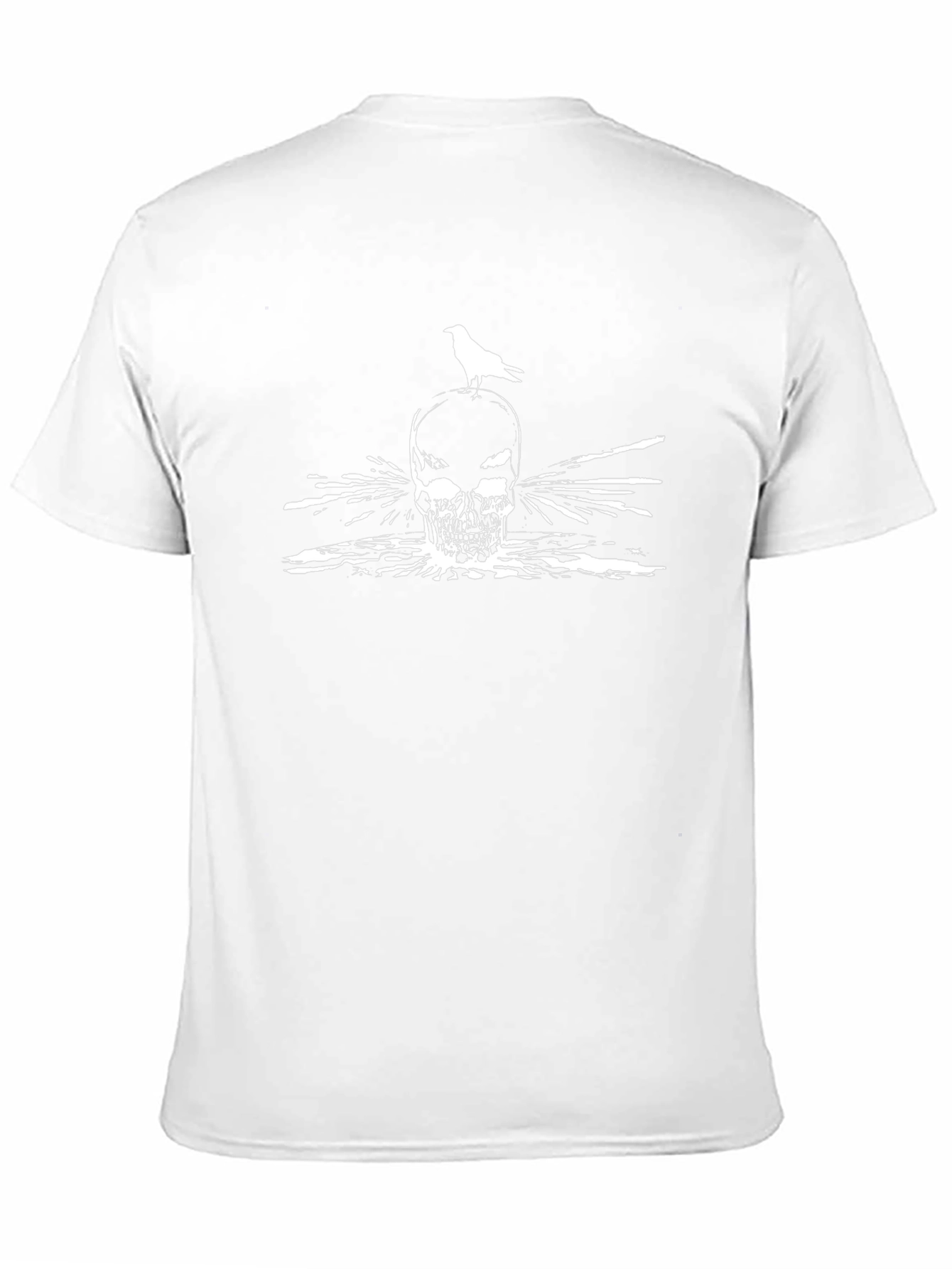 Skull & Crow Graphic Tee - Mens Black T-Shirt